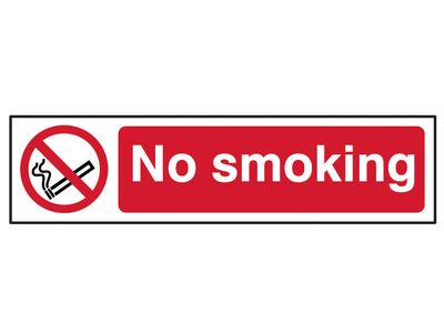 Scan SCA5050 No Smoking - PVC Sign 200 x 50mm