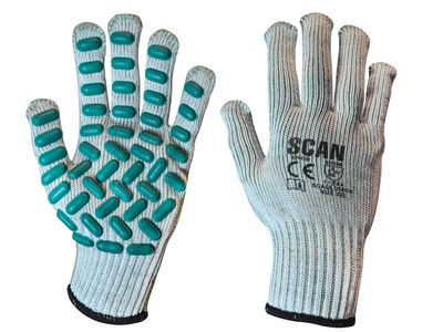 Scan SCAGLOVRXX Vibration Resistant Latex Foam Gloves - XXL (Size 11)