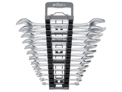 Wiha WHA44753 Double Open-End Spanner Set, 12 Piece