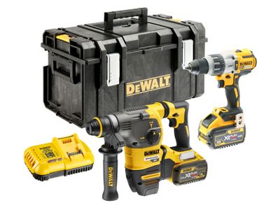 DEWALT DEWDCK2033X2 DCK2033X2 XR FlexVolt Twin Pack 18/54V 2 x 9.0/3.0Ah Li-ion