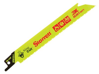 Starrett STRBR610145 BR61014-5 Bi-Metal King Cut™ Demolition Blade 152mm 10-14 TPI (Pack 5)