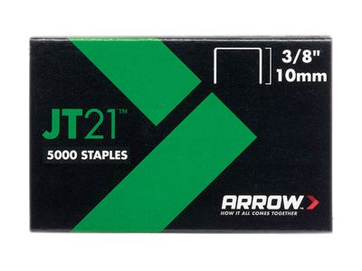 Arrow ARRJT2138 JT21 T27 Staples 10mm (3/8in) (Box 5000)