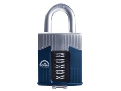 Squire HSQWC65 Warrior High-Security Open Shackle Combination Padlock 65mm