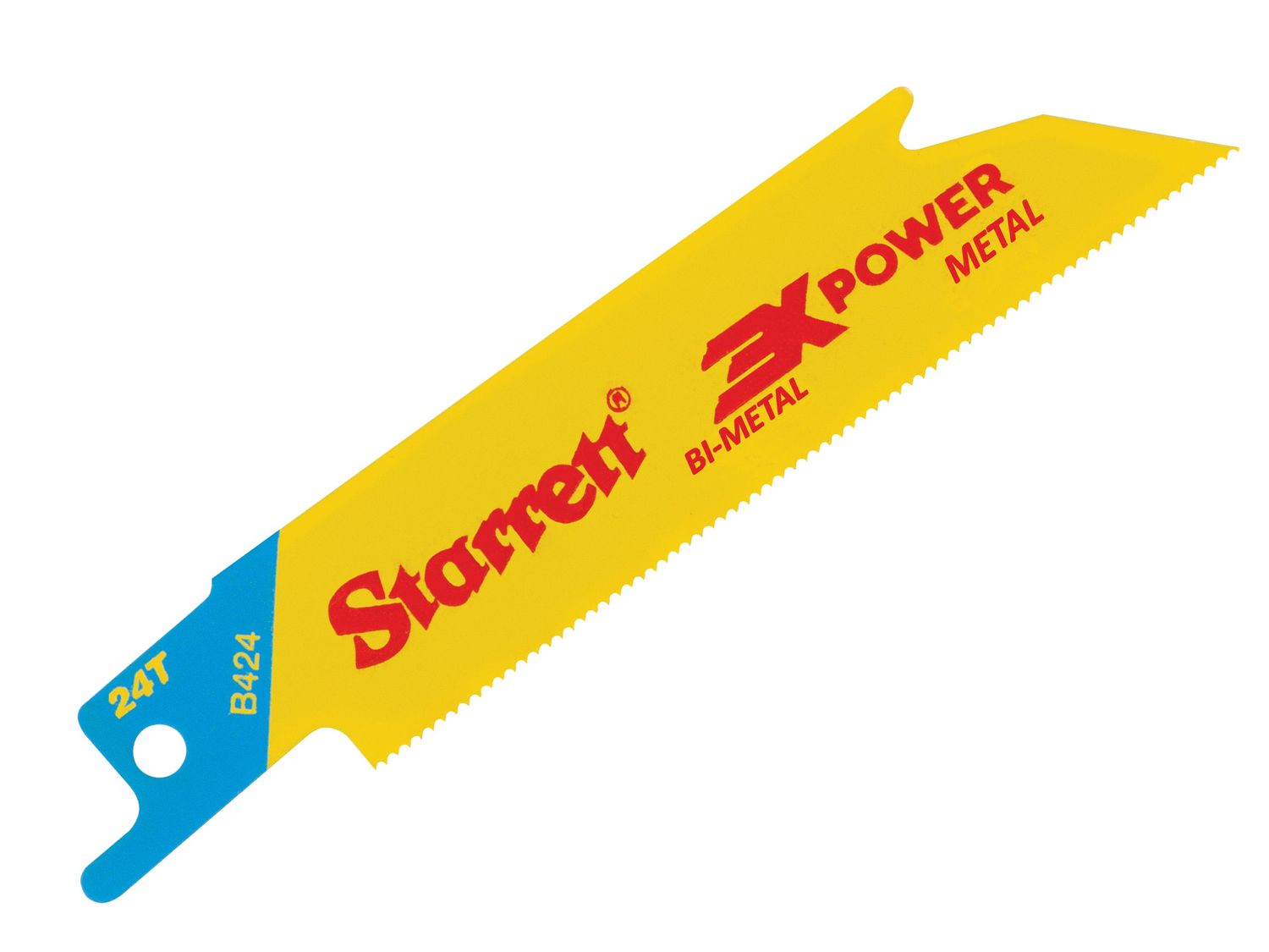 Starrett STRB4245 B424-5 Bi-Metal Reciprocating Blade, Metal Straight 100mm 24 TPI (Pack 5)