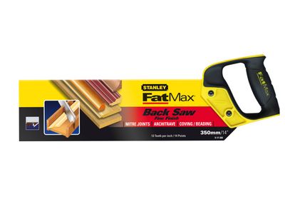 STANLEY STA217202 FatMax Tenon Back Saw 360mm (14in) 13 TPI