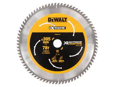 DEWALT DEWDT99576QZ XR FlexVolt Mitre Saw Blade 305 x 30mm x 78T