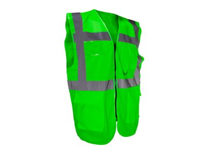 Scan SCAHVUWMG Hi-Vis Utility Green Waistcoat - M (41in)