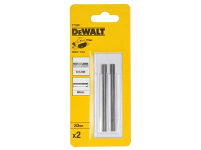 DEWALT DEWDT3901QZ DT3901 TCT Reversible Planer Blades 80mm (Pack 2)