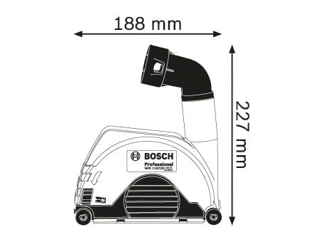 Bosch BSH600A003DK GDE 115/125 FC-T Professional Grinder Dust Extraction