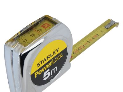 STANLEY STA033932 PowerLock Top Reader Tape 5m (Width 19mm)
