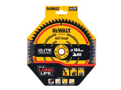 DEWALT DEWDT1670QZ ELITE™ Series Mitre Saw Blade 184 x 16mm x 60T