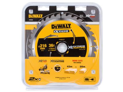 DEWALT DEWDT99569QZ XR FlexVolt Circular Saw Blade 216 x 30mm x 36T