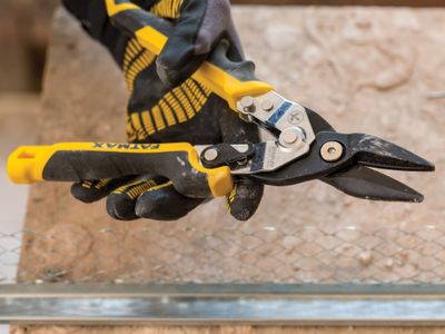 STANLEY STA073756 FatMax Yellow Ergo Aviation Snips Straight Cut 250mm (10in)