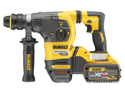 DEWALT DEWDCH334X2 DCH334X2 Brushless Q/C Chuck SDS Plus Hammer 54V 2 x 9.0Ah Li-ion