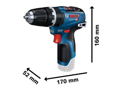 Bosch BSH6019J9070 GSB 12V-35 Professional Combi Drill 12V 2 x 3.0Ah Li-ion