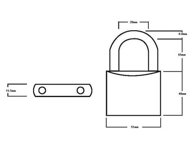 Squire HSQLN525 LN5/2.5 Lion Brass Padlock 5-Pin 50mm - 65mm Long Shackle