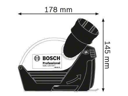 Bosch BSH600A003DJ GDE 125 EA-T Professional Grinder Dust Extraction