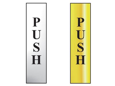 Scan SCA6032C Push Vertical - Polished Chrome Effect 50 x 200mm