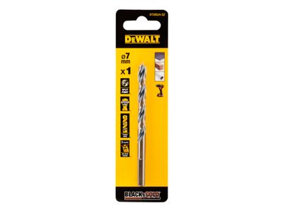 DEWALT DEWDT20524QZ BLACK&amp;GOLD HSS Drill Bit 7.0mm