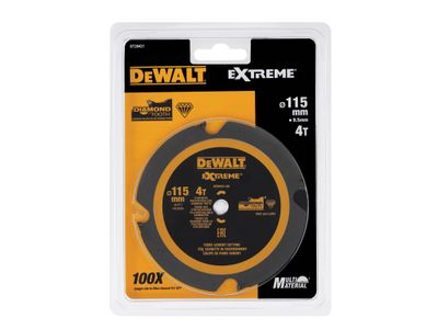 DEWALT DEWDT20421QZ DT20421 PCD Circular Saw Blade 115 x 9.5mm x 4T