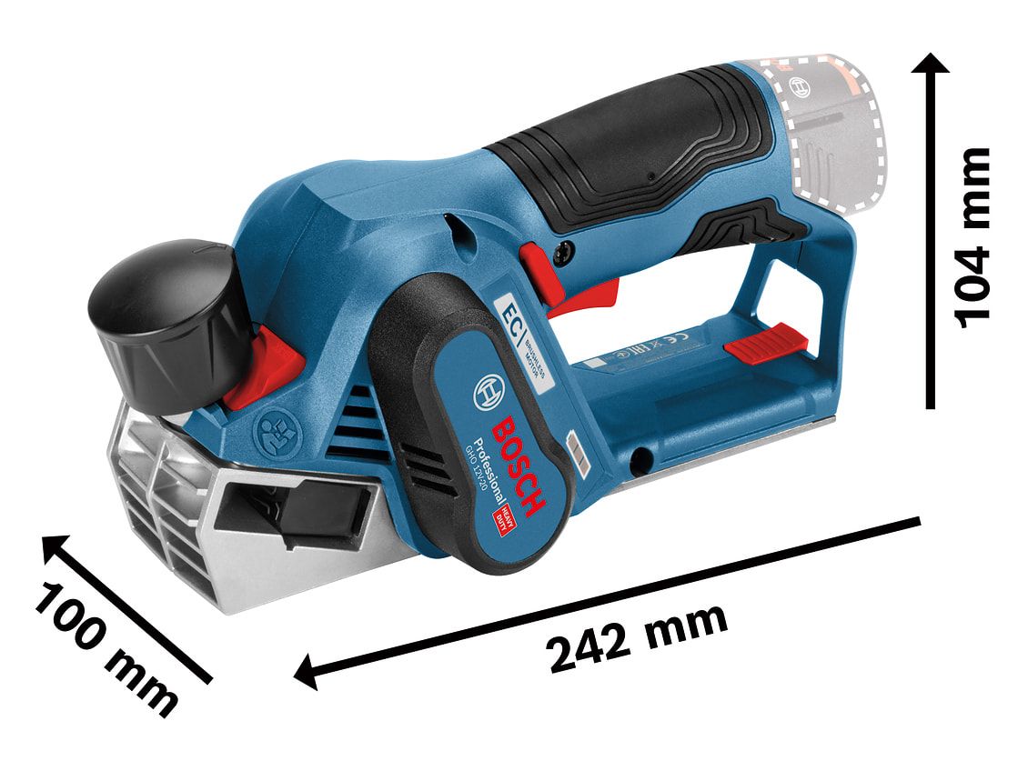 Bosch BSH6015A7070 GHO 12V-20 Professional Planer 12V Bare Unit