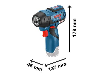 Bosch BSH6019E0101 GDR 12V-115 Professional 3/8in Impact Wrench 12V Bare Unit