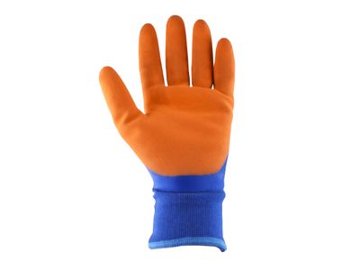 Scan SCAGLOWPTHM Thermal Waterproof Latex Coated Gloves - M (Size 8)