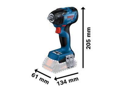 Bosch BSH6019J0300 GDS 18V-210 C Professional 1/2in Impact Wrench 18V Bare Unit