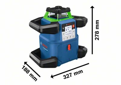 Bosch BSH601061V70 GRL 650 CHVG Professional Rotation Laser Set, 4 Piece