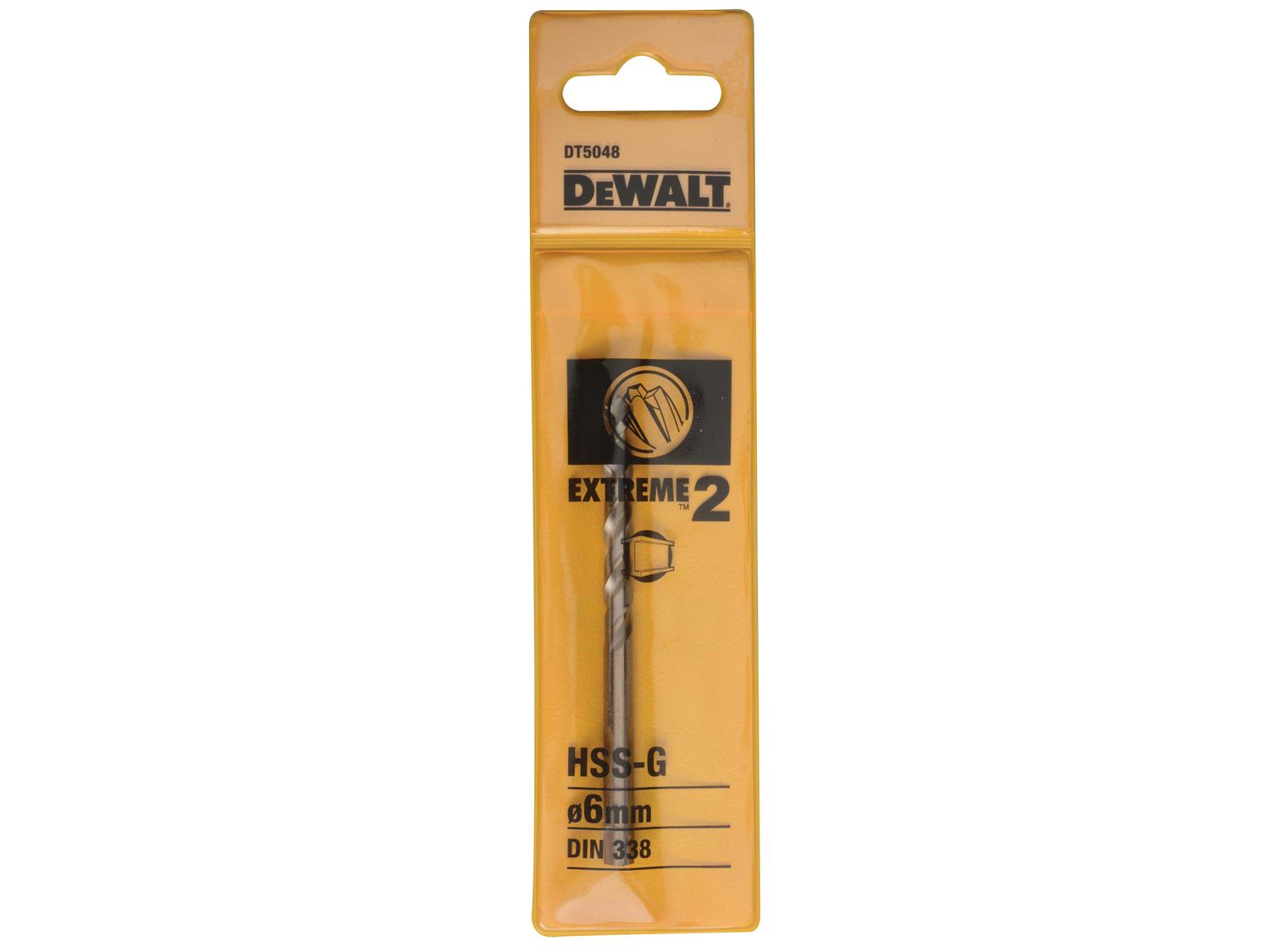 DEWALT DEWDT5048QZ Extreme 2 Metal Drill Bit 6.0mm OL:93mm WL:57mm