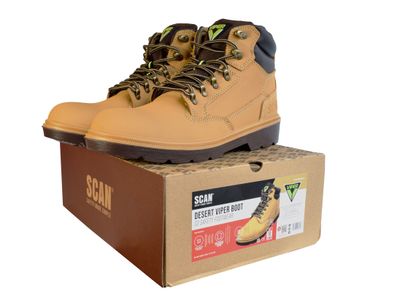 Scan SCAFWDESVI10 Desert Viper S3 Safety Boots UK 10 EUR 45