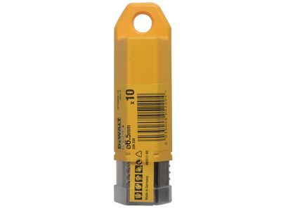 DEWALT DEWDT5550QZ Extreme 2 Metal Drill Bits (10) 6.5mm OL:101mm WL:58mm