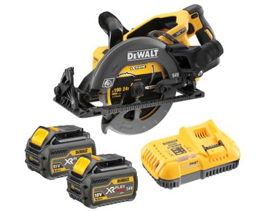 DEWALT DEWDCS577T2 DCS577T2 FlexVolt XR High Torque Circular Saw 190mm 54V 2 x 2.0Ah Li-ion