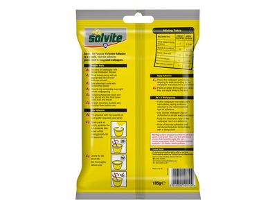 Solvite SLV1591159 All Purpose Extra Strong Wallpaper Paste - 10 Roll Sachet