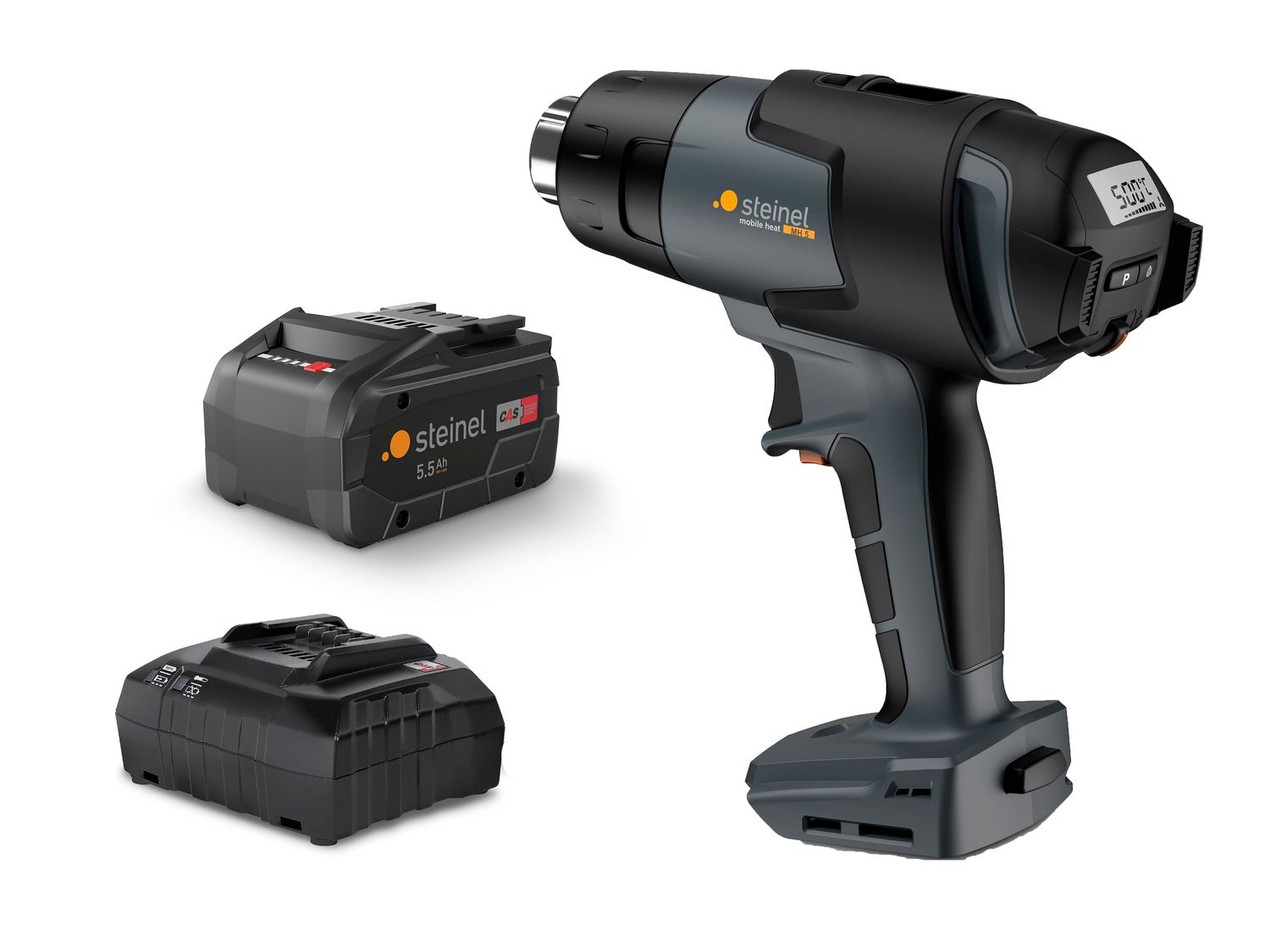 Steinel STIMH5 MobileHeat 5 Professional Cordless Heat Gun 18V 1 x 5.5Ah Li-ion