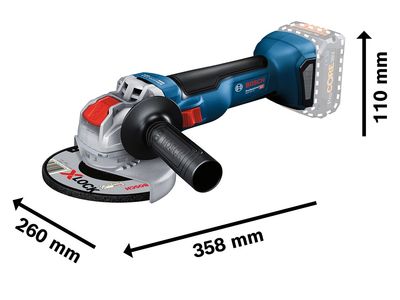 Bosch BSH6017B0100 GWX 18V-10 Professional X-LOCK Angle Grinder 125mm 18V Bare Unit