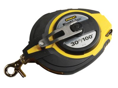 STANLEY STA034132 FatMax Closed Case Steel Long Tape 30m/100ft (Width 10mm)