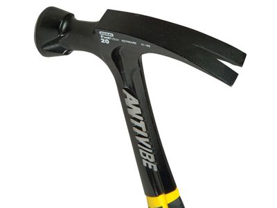 STANLEY STA151278 FatMax AntiVibe All Steel Rip Claw Hammer 570g (20oz)