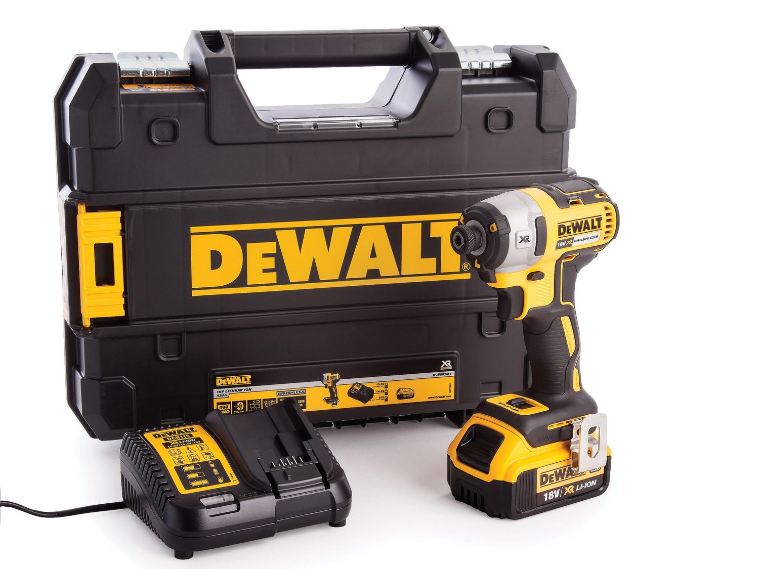 DEWALT DEWDCF887M1 DCF887 M1 XR Impact Driver 18V 1 x 4.0Ah Li-ion