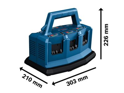 Bosch BSH600A01U9M GAL 18V6-80 Professional 6 Port Fast Charger 18V