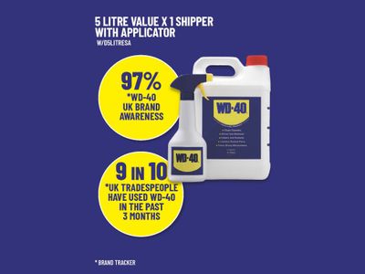 WD-40 W/D5LITRESA WD‑40 Multi-Use Product &amp; Spray Bottle 5 litre