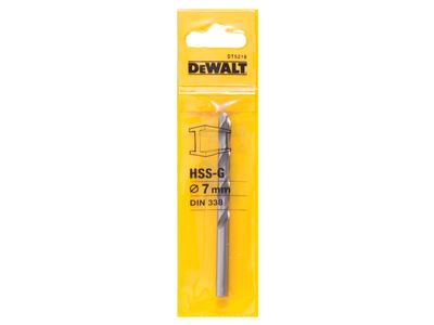 DEWALT DEWDT5218QZ HSS-G Jobber Drill Bit 7.0mm OL:109mm WL:69mm