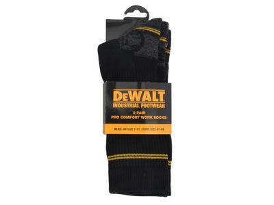 DEWALT DEWSOCKS Pro Comfort Work Socks (Pack 2 Pairs)