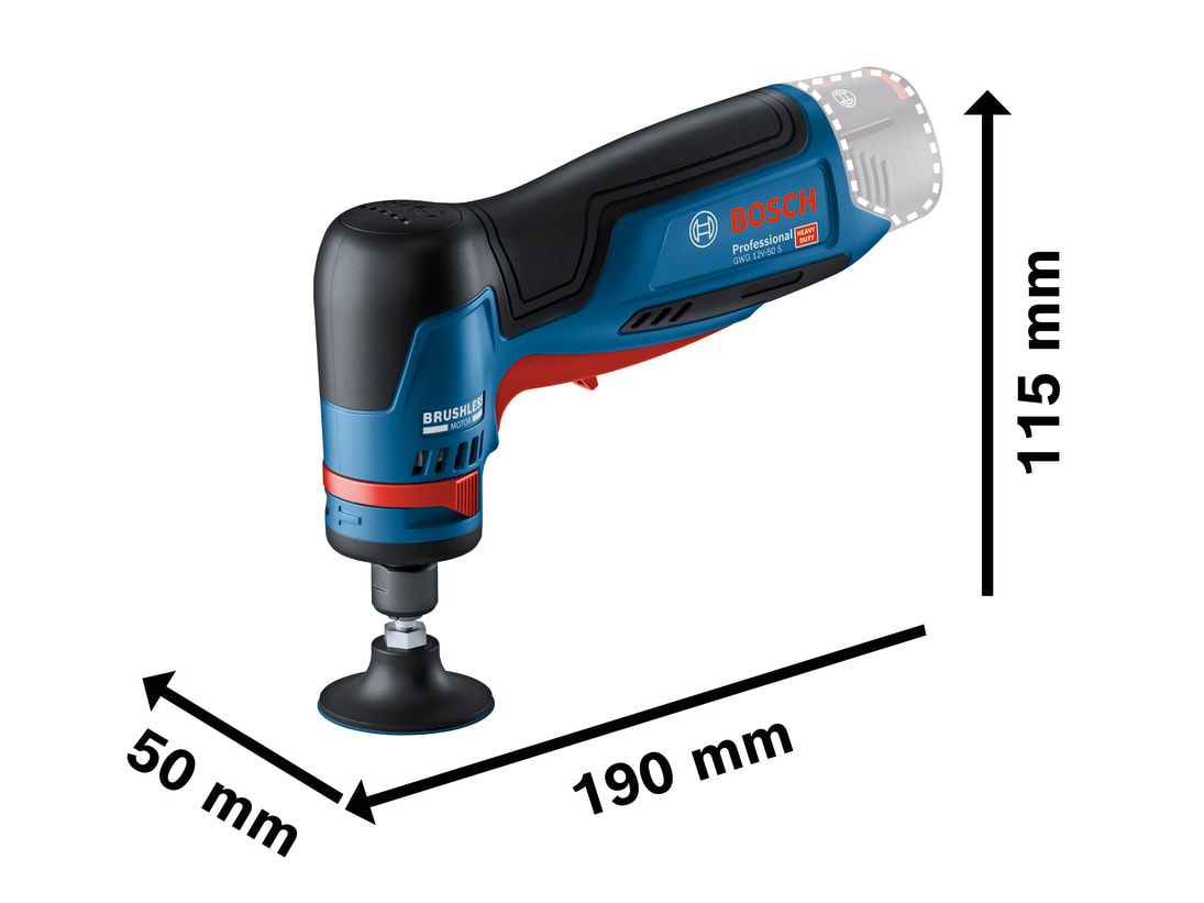 Bosch BSH6013A7000 GWG 12V-50 S Professional Rotary Grinder 12V Bare Unit
