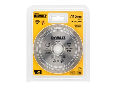 DEWALT DEWDT20455QZ Dry Diamond Blade 115mm (2 Pack)