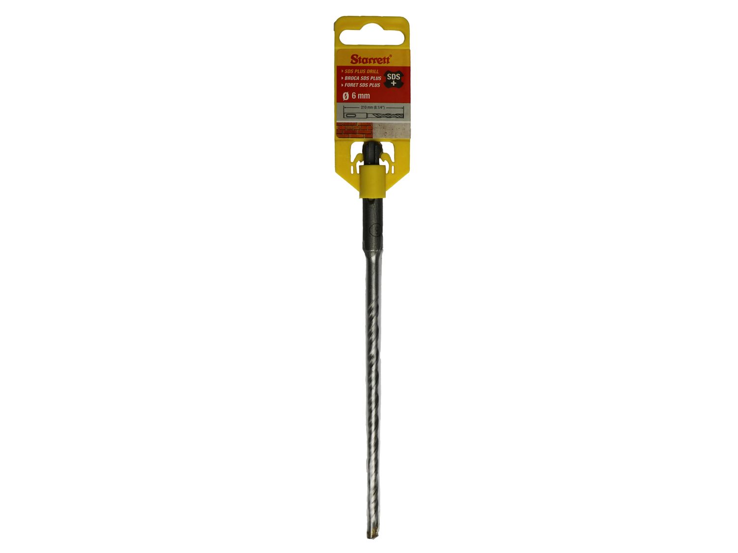 Starrett STRKBPS06C SDS Plus 2 Point Drill Bit 6 x 210mm