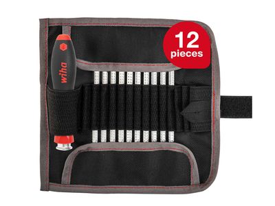 Wiha WHA03591 SYSTEM 6 SoftFinish Interchangeable Screwdriver Set, 12 Piece