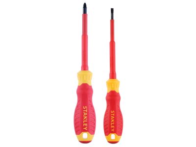STANLEY STA060030 FatMax VDE Insulated Screwdriver Set, 2 Piece