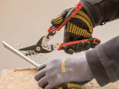 STANLEY STA073755 FatMax Red Ergo Aviation Snips Left Cut 250mm (10in)