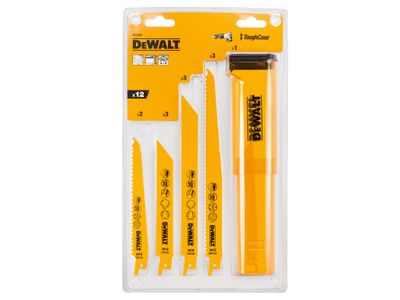 DEWALT DEWDT2445QZ DT2445 Reciprocating Saw Blade Set, 12 Piece